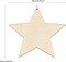 32 Pack Wooden Star Cutouts - Unfinished Wooden Stars for Hanging Ornaments, DIY Craft Gift Tags & Home Party Decoration
